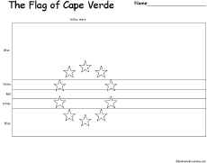 Cape Verde: Flag