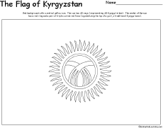 Flag of Kyrgyzstan -thumbnail