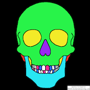 Plain Sugar Skull - Coloring Page